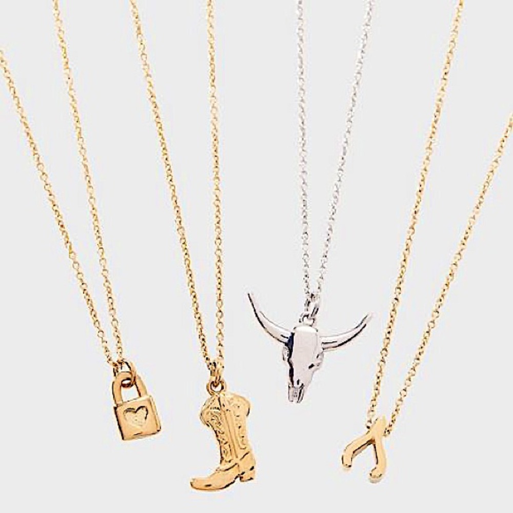 Tiny Tags, 14K Gold Ion Plated Necklaces, by Melissa Clayton - Picture 4 of 8